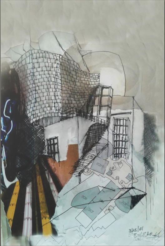Guggenheim Museum Collage, Bilbao, Spain