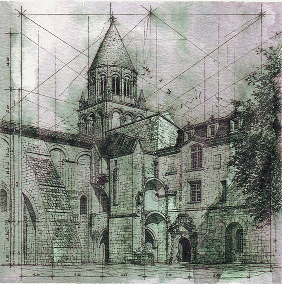 Abbaye aux Dames Sketch